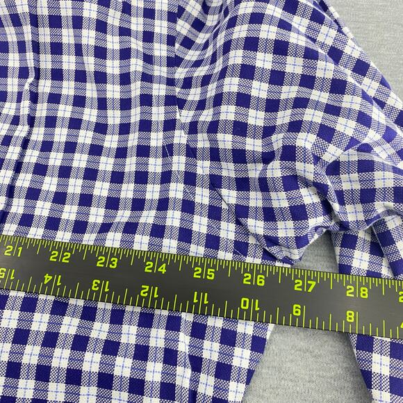 Polo Ralph Lauren Men's 16 1/2-34 Button Shirt Long Sleeve Plaid Blue Philip - Picture 6 of 6